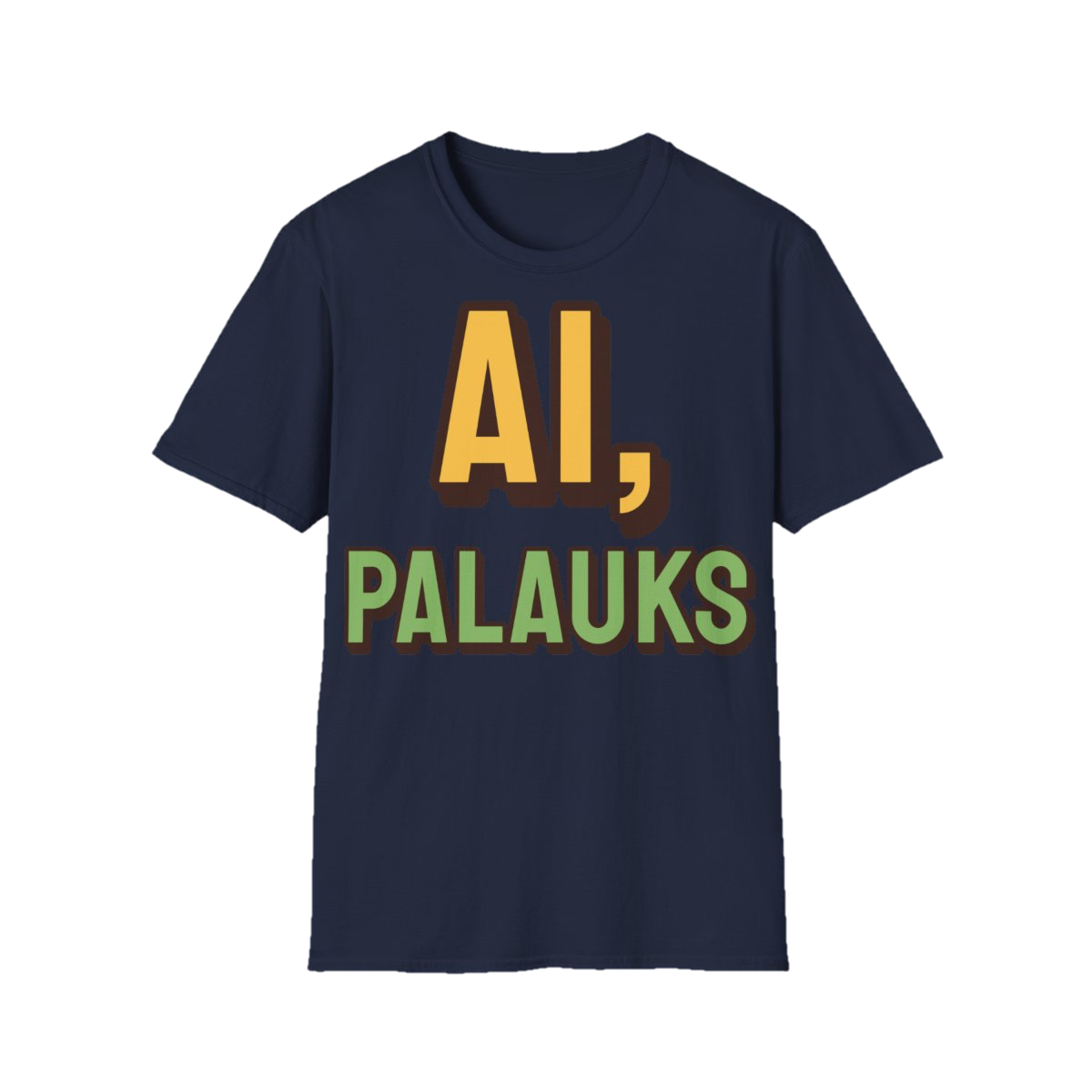Marškinėliai „Ai, palauks“ – tamsiai mėlyna