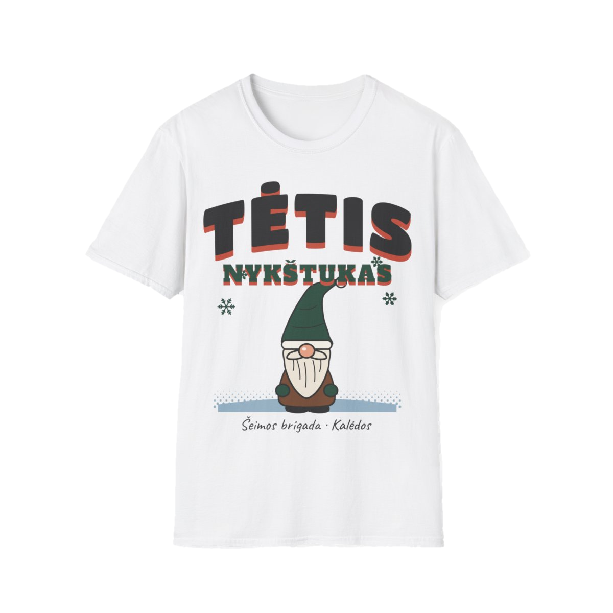 Marškinėliai „Tėtis nykštukas“ – balta