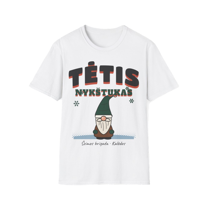 Marškinėliai „Tėtis nykštukas“ – balta
