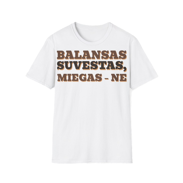 Marškinėliai „Buhalterė. Balansas suvestas, miegas – ne“ – balta