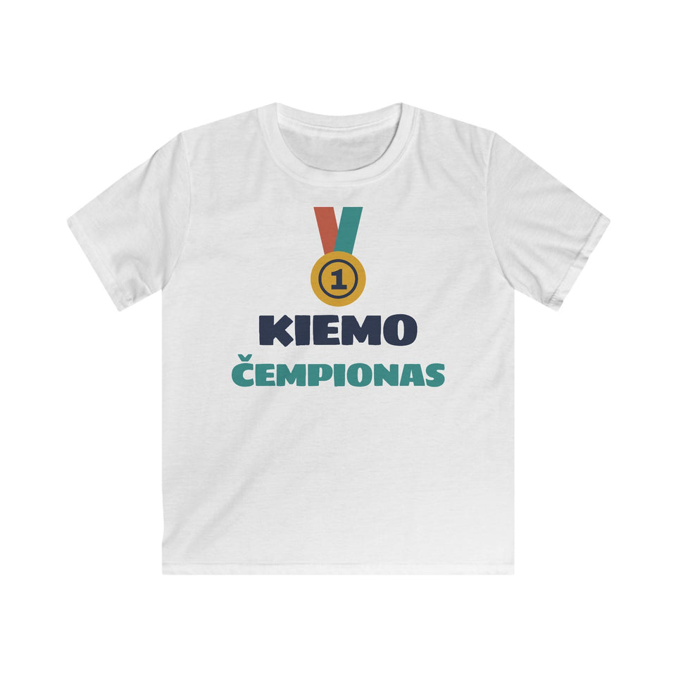 Vaikiški marškinėliai „Kiemo čempionas“