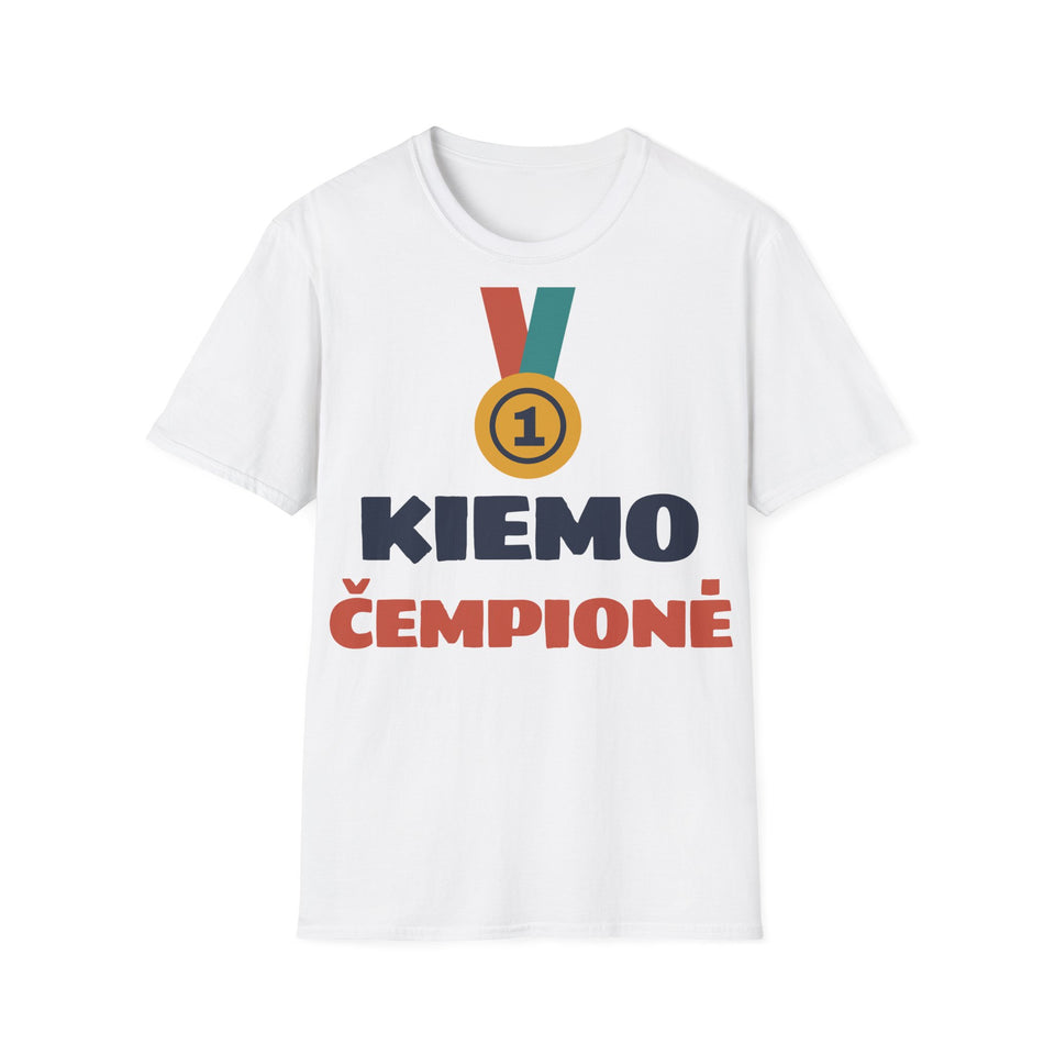Marškinėliai „Kiemo čempionė“