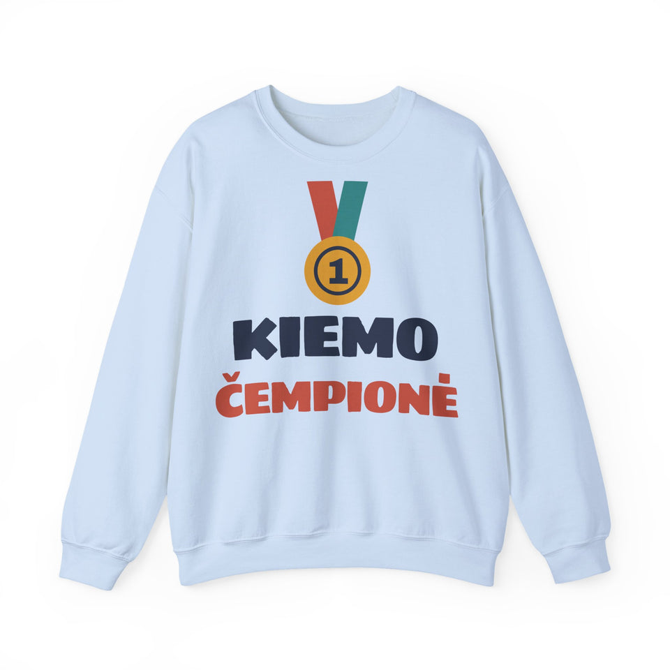 Džemperis „Kiemo čempionė“
