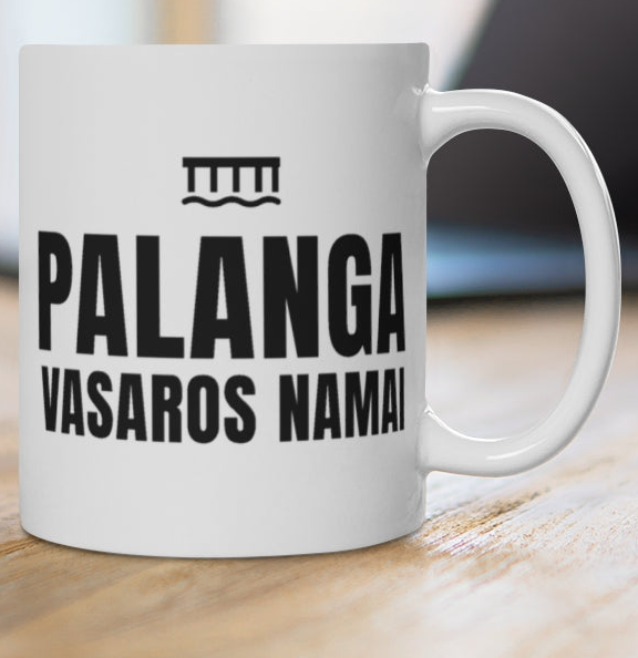 Palanga. Vasaros namai — puodelis, spaudos pusė iš arti