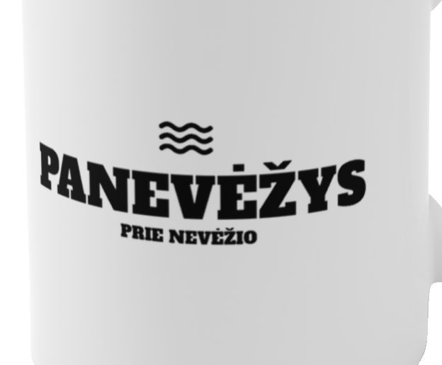 Panevėžys — puodelis, spaudos pusė iš arti