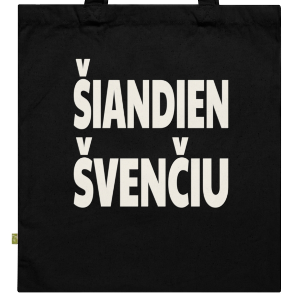 Šiandien švenčiu — Krepšys, spaudos pusė.