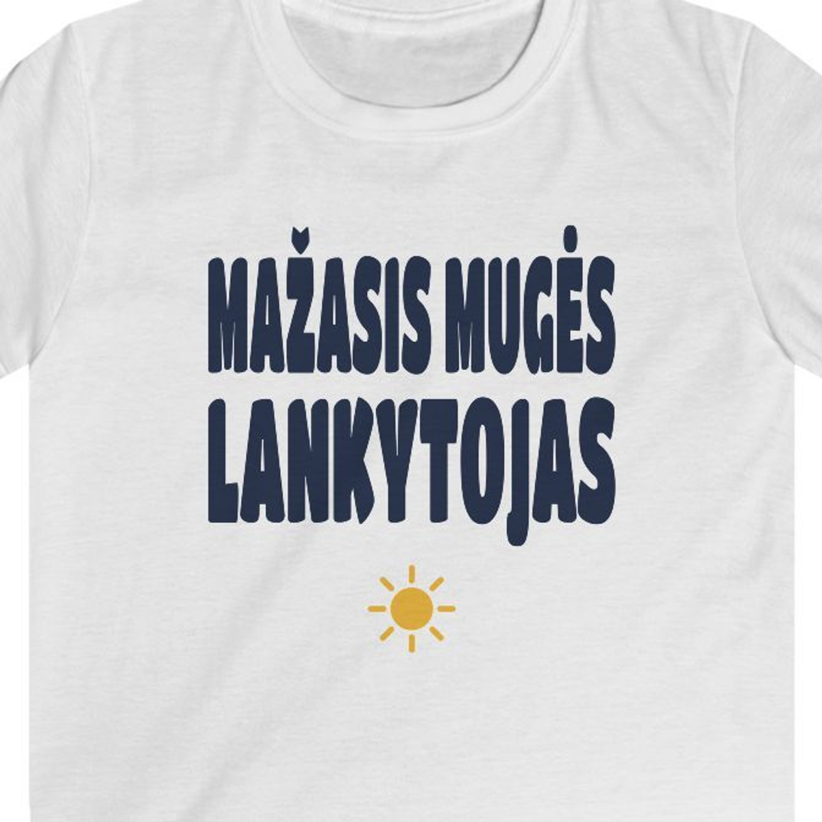 Mažasis mugės lankytojas — Vaikiški marškinėliai, spaudos pusė.