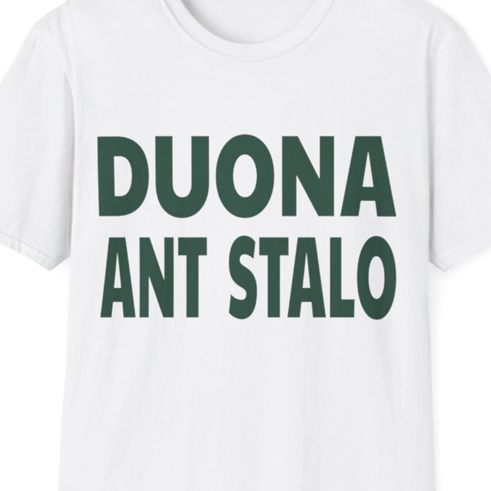 Duona kvepia namais – Duona ant stalo — Marškinėliai, spaudos pusė.