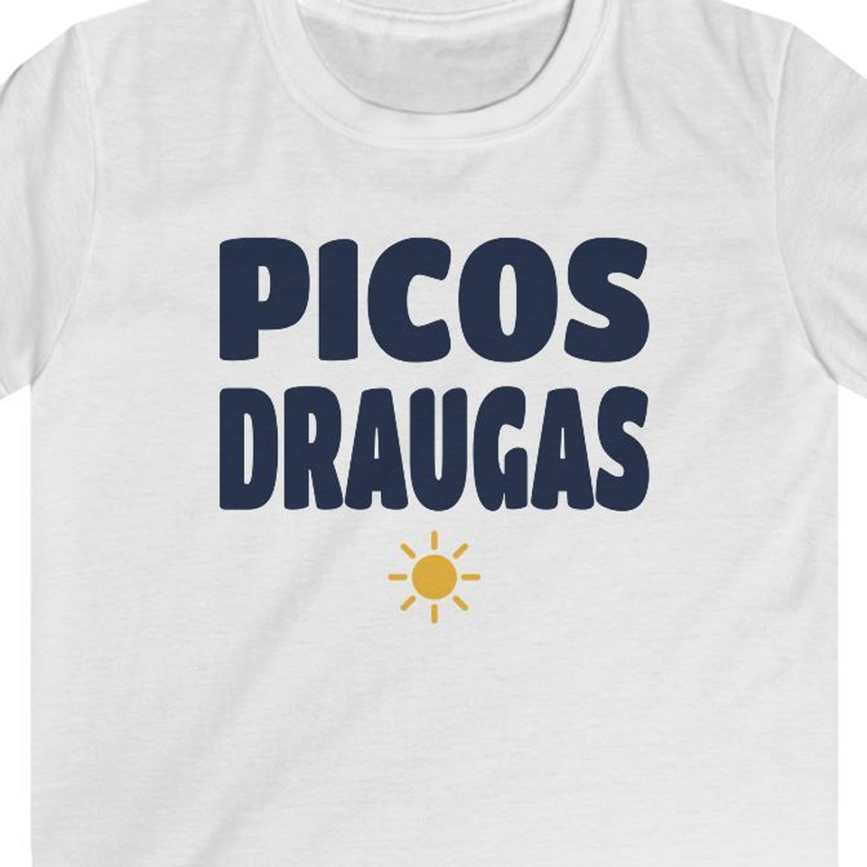 Picos mėgėjas – Picos draugas — Vaikiški marškinėliai, spaudos pusė.