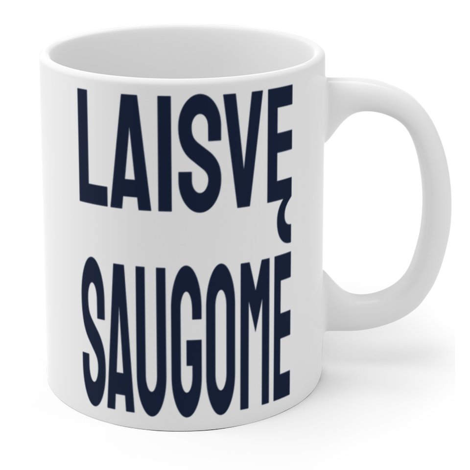 Laisvę saugome — Puodelis, spaudos pusė.