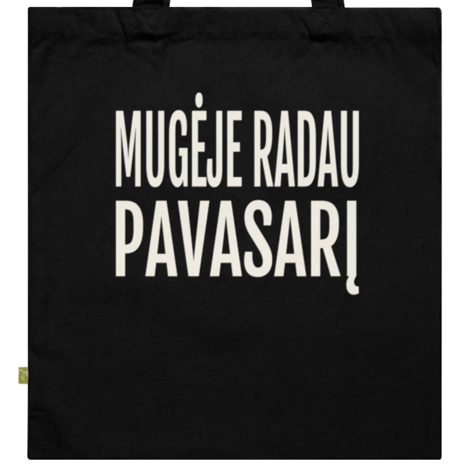 Mugėje radau pavasarį — Krepšys, spaudos pusė.