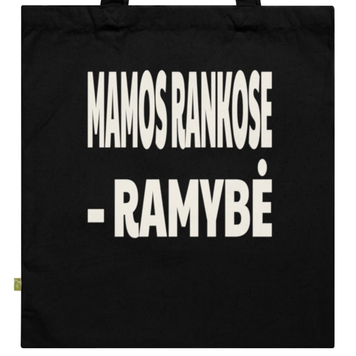 Mamos rankose – ramybė — Krepšys, spaudos pusė.