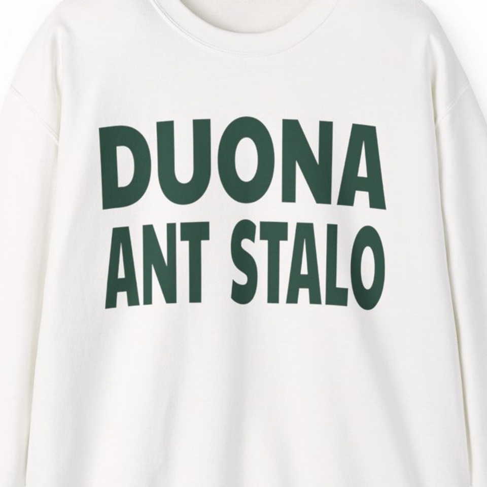 Duona kvepia namais – Duona ant stalo — Džemperis, spaudos pusė.