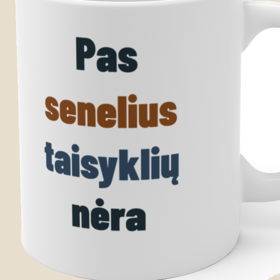 Pas senelius taisyklių nėra — Puodelis, artimas spaudos vaizdas