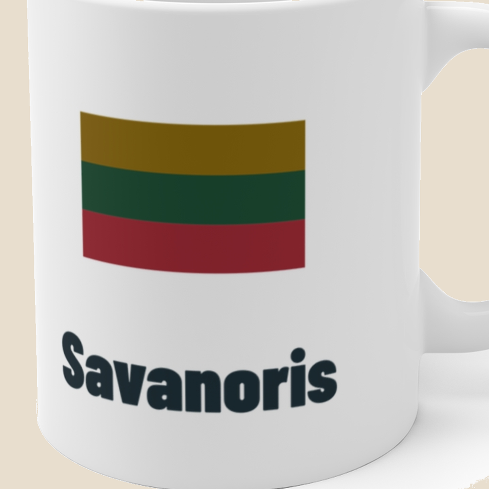Savanoris — Puodelis, artimas spaudos vaizdas