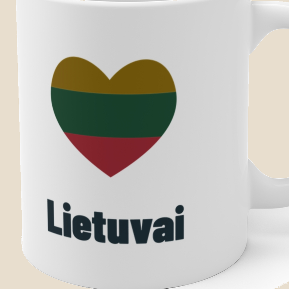 Lietuvai — Puodelis, artimas spaudos vaizdas