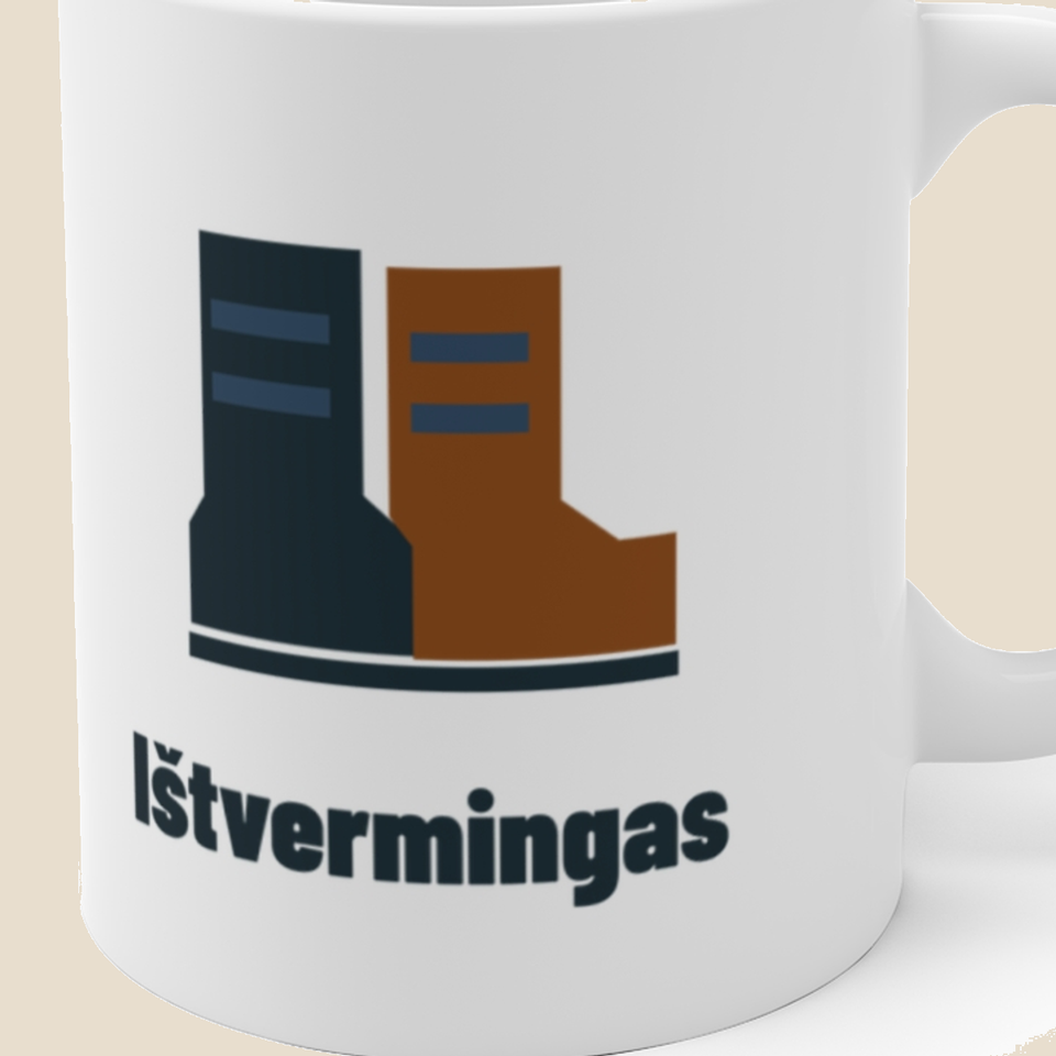 Ištvermingas — Puodelis, artimas spaudos vaizdas
