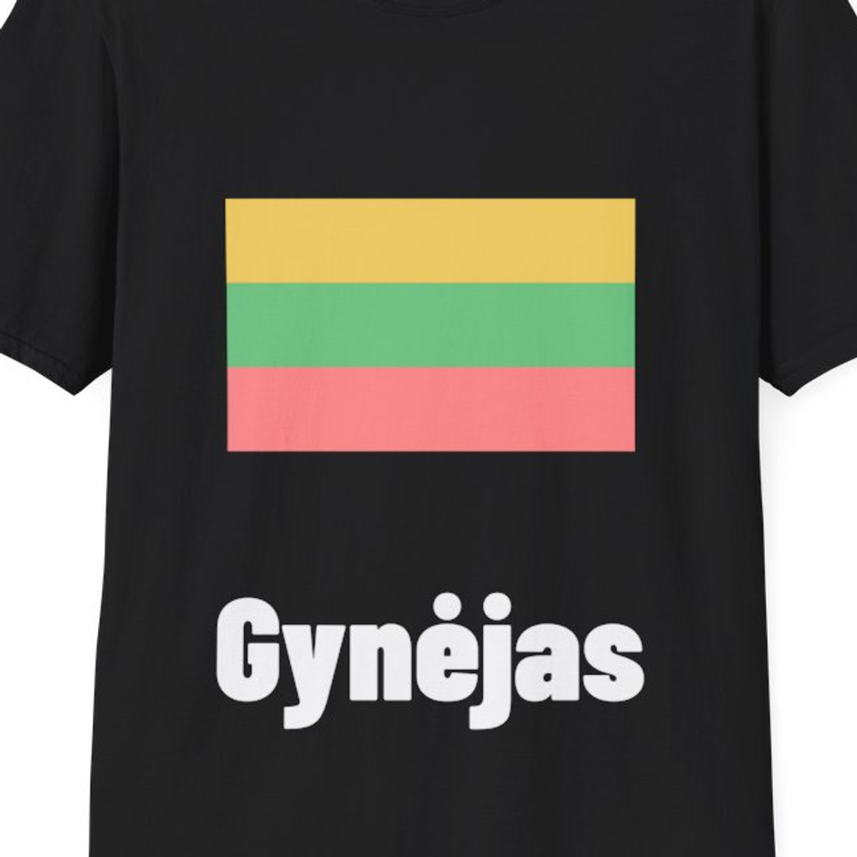 Gynėjas — Marškinėliai, artimas spaudos vaizdas