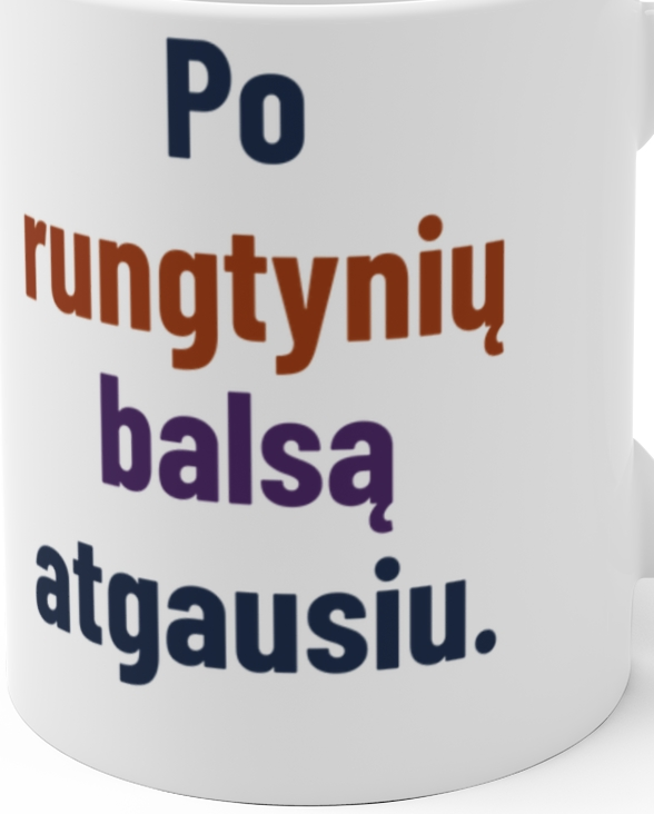 Po rungtynių balsą atgausiu. – Puodelis, artimas spaudos vaizdas