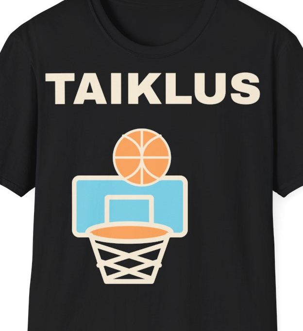 TAIKLUS – Marškinėliai, artimas spaudos vaizdas