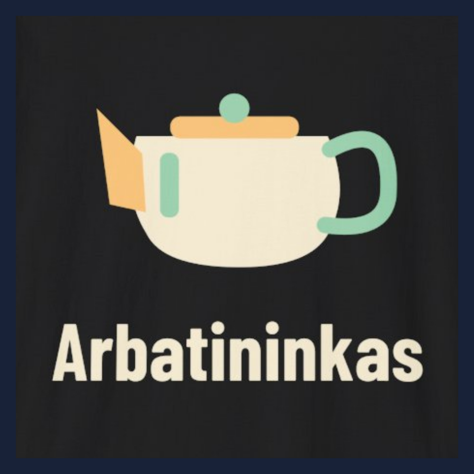 Arbatininkas · Marškinėliai · Užrašo stambus planas