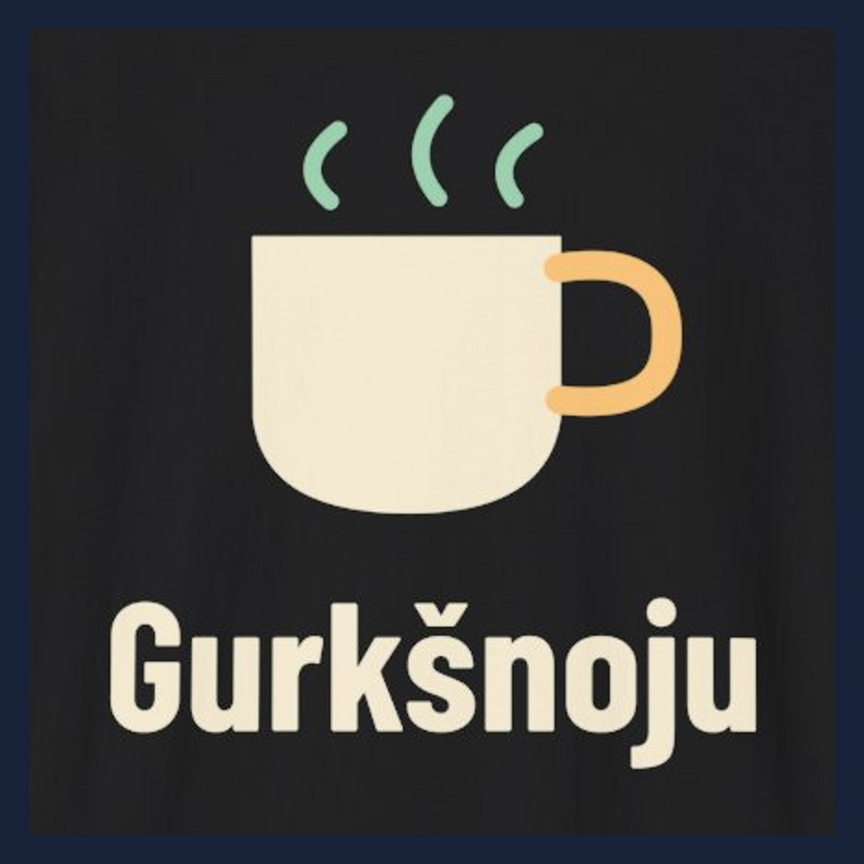 Gurkšnoju · Marškinėliai · Užrašo stambus planas
