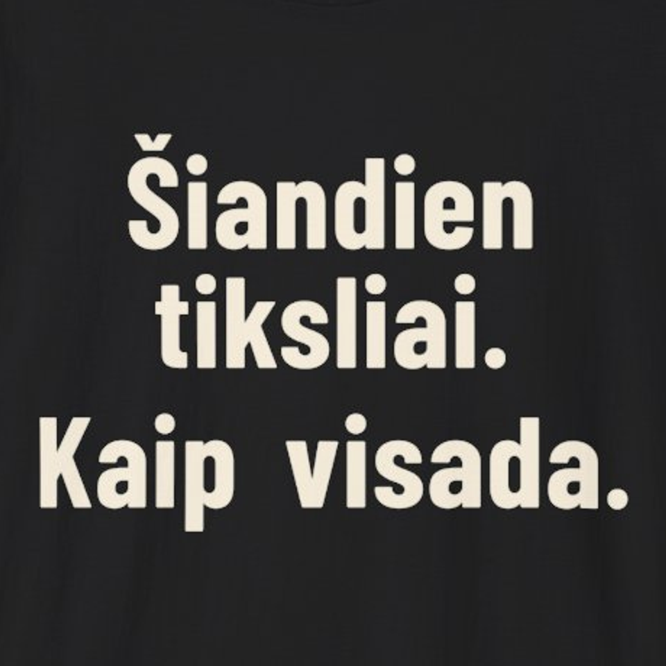 Tiksliai. Kaip visada. – Šiandien tiksliai. Kaip visada. – Marškinėliai, spaudos detalė