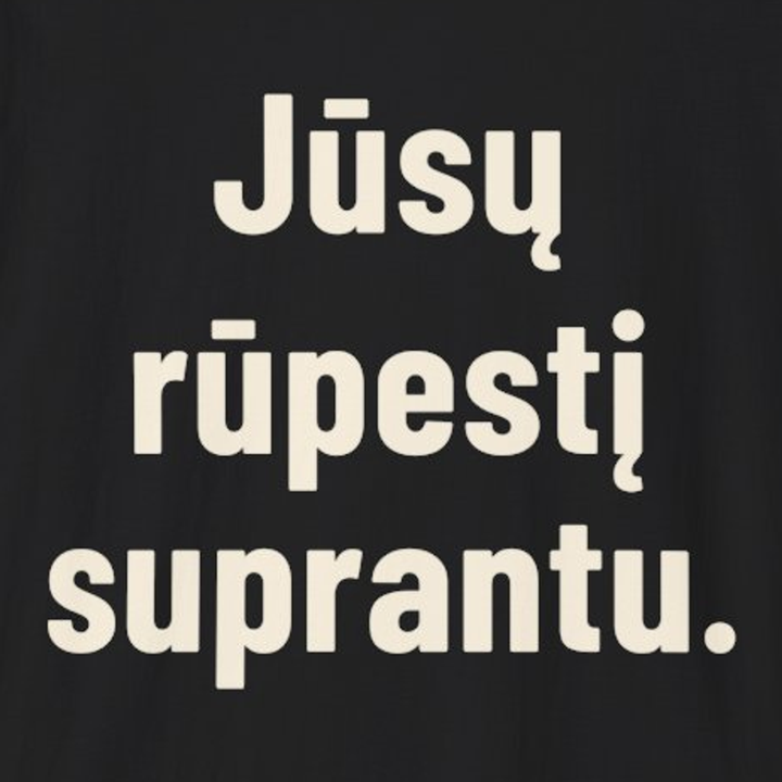 Jūsų rūpestį suprantu.