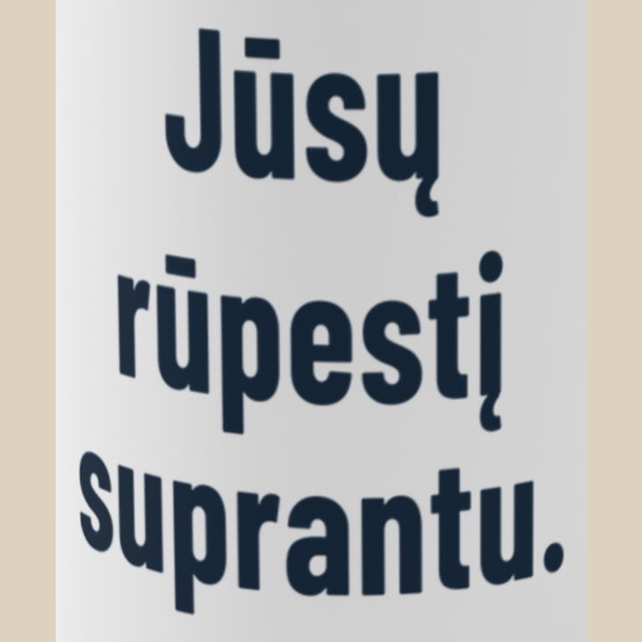 Jūsų rūpestį suprantu.