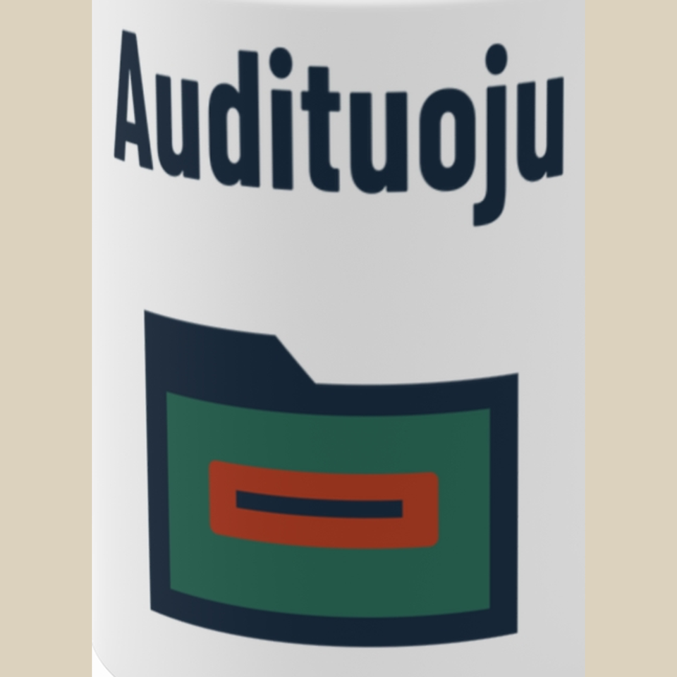 Audituoju – Puodelis, spaudos detalė