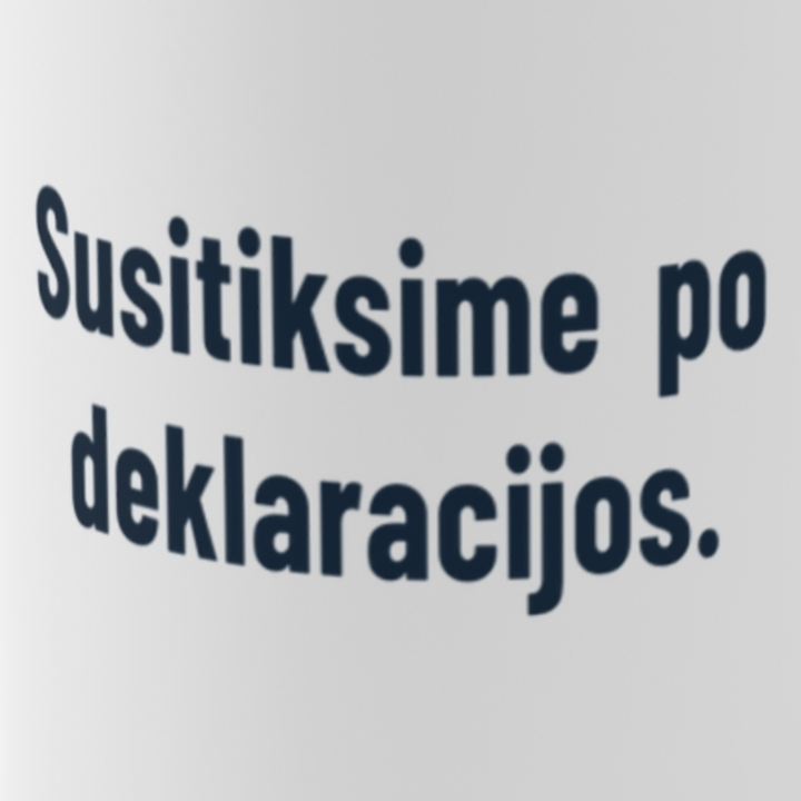 Susitiksime po deklaracijos.