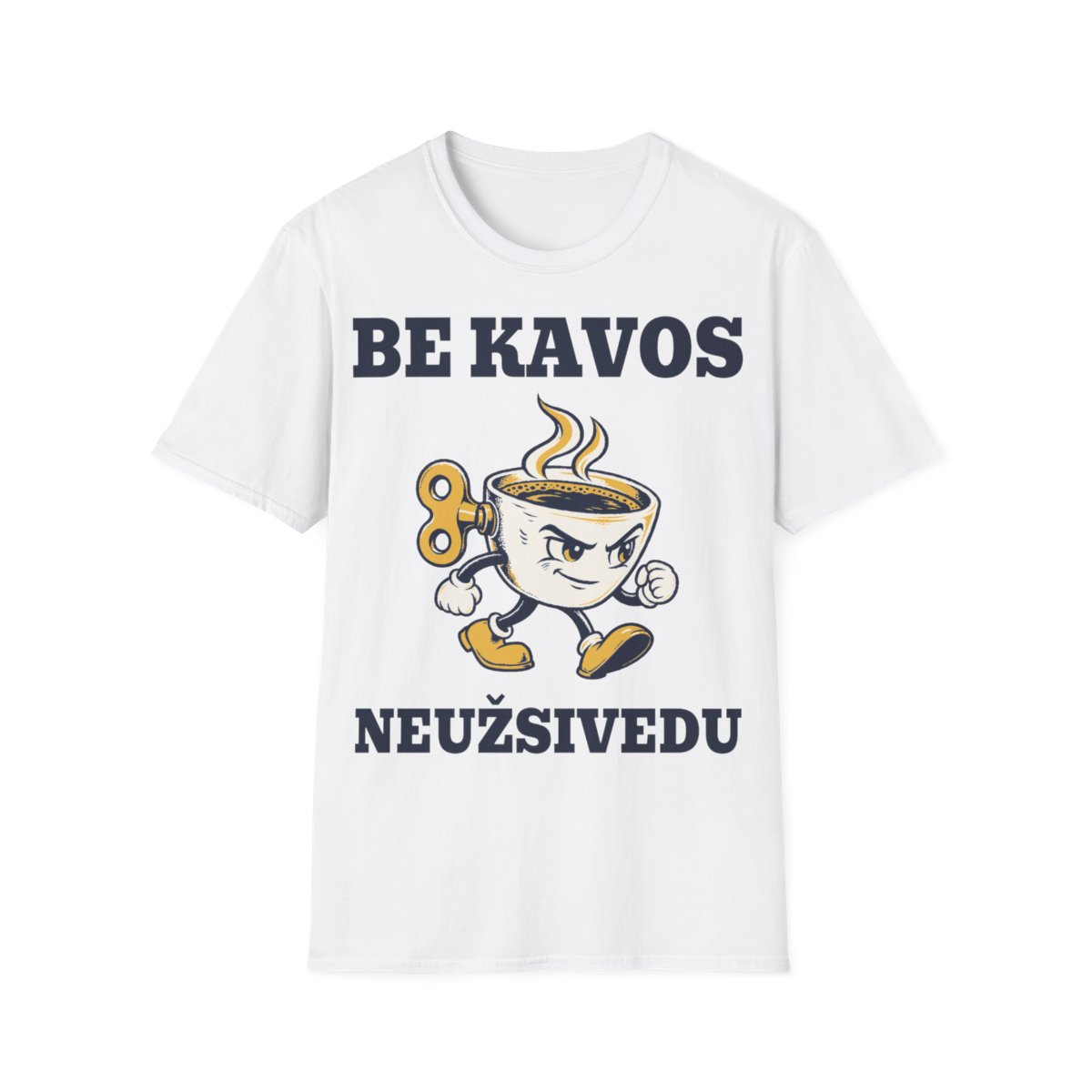 Be kavos neužsivedu · Marškinėliai · front