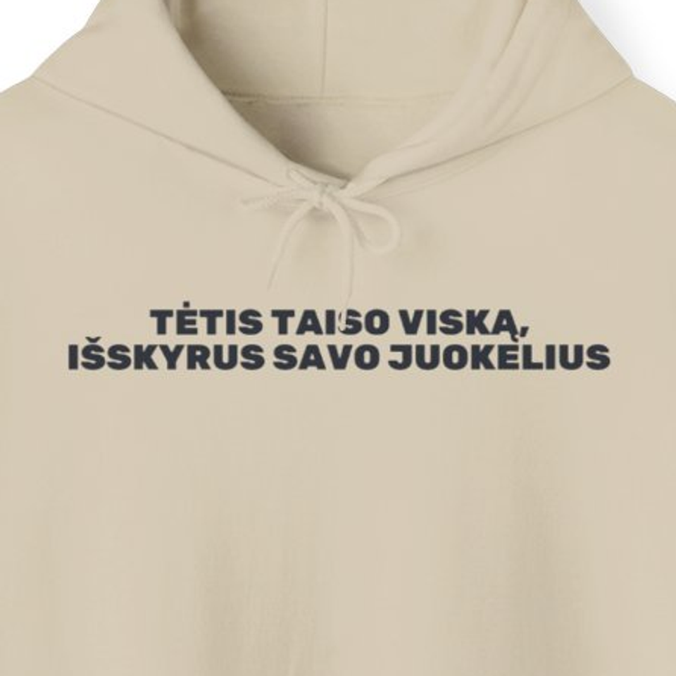 Tėtis taiso viską, išskyrus savo juokelius · Džemperis su gobtuvu