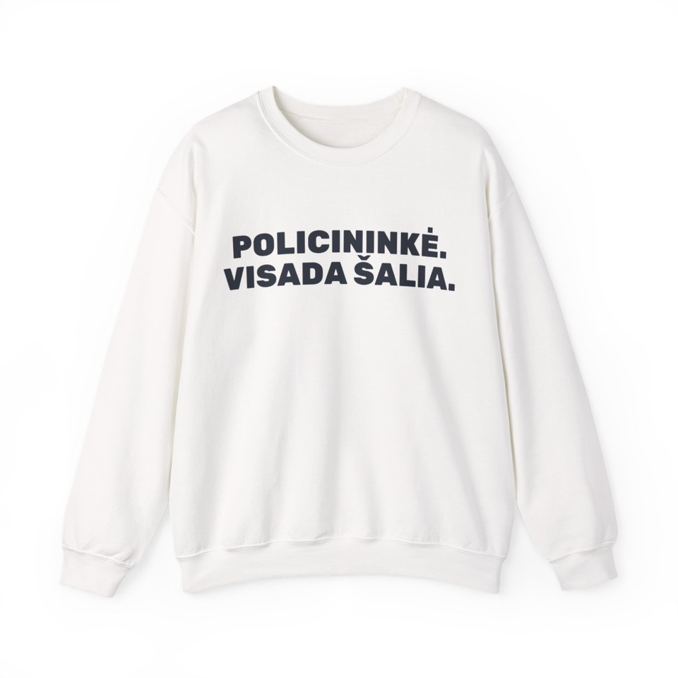 Policininkė. Visada šalia. · Džemperis