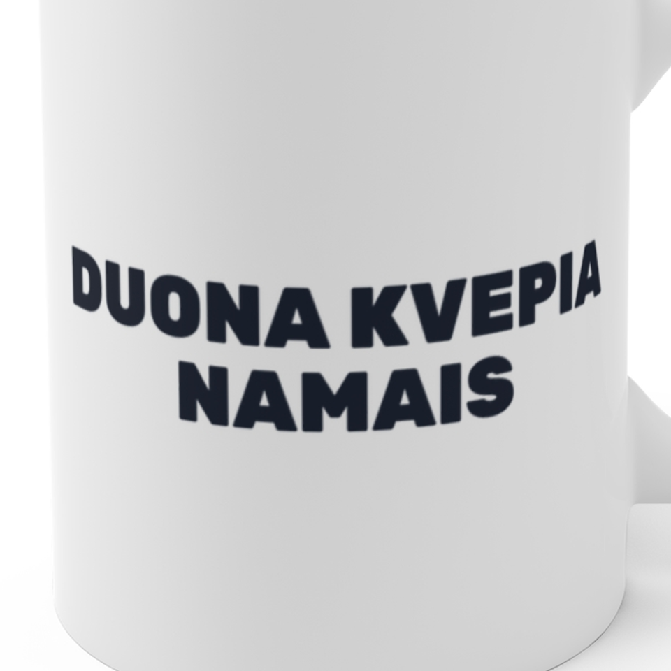 Duona kvepia namais · Puodelis