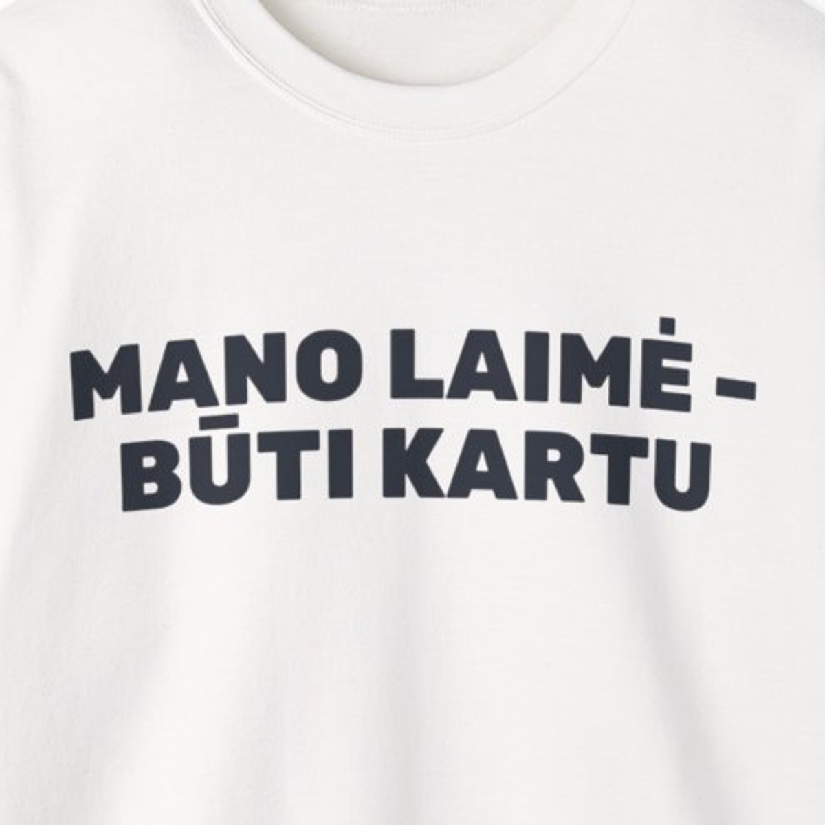 Mano laimė – būti kartu · Džemperis · spauda priekyje