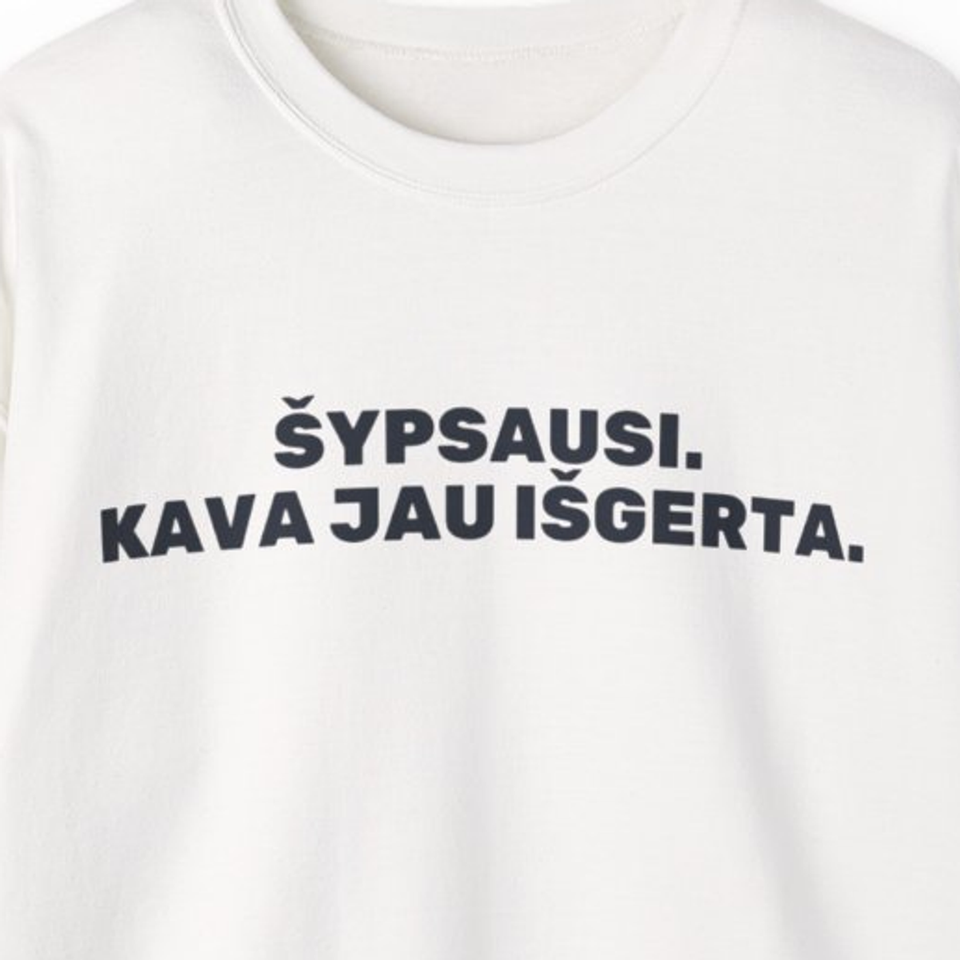 Šypsausi. Kava jau išgerta. · Džemperis