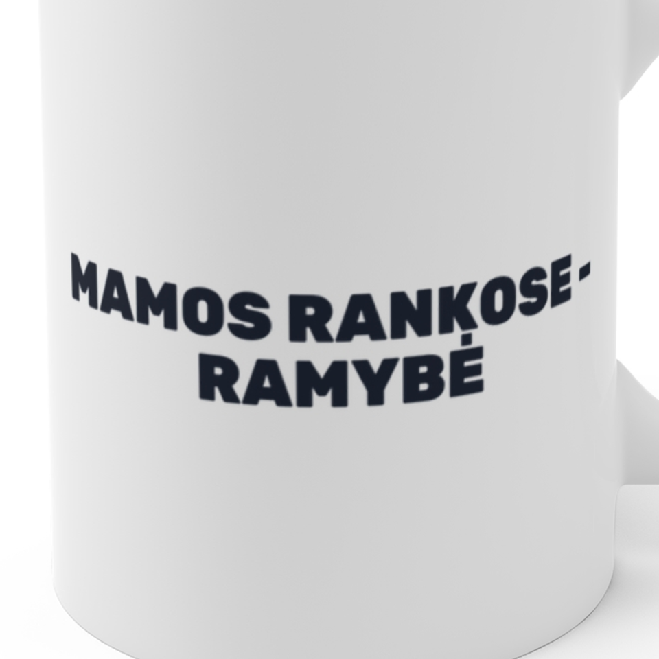 Mamos rankose – ramybė · Puodelis