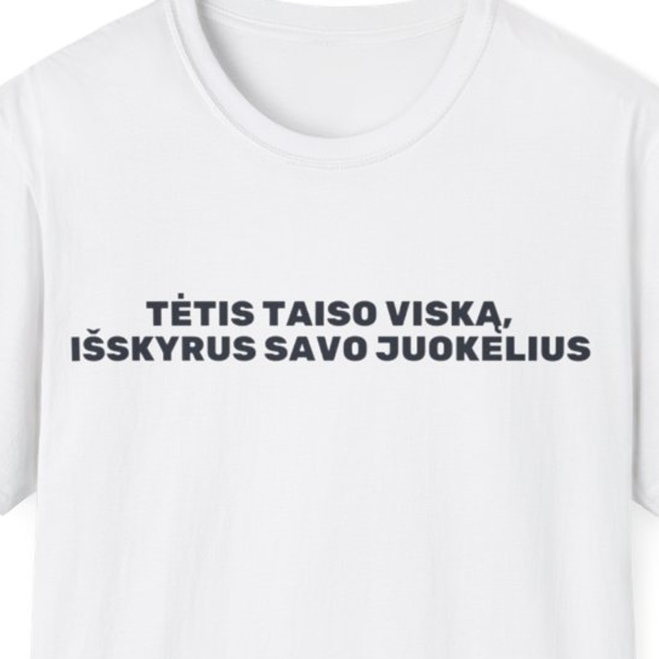 Tėtis taiso viską, išskyrus savo juokelius · Marškinėliai