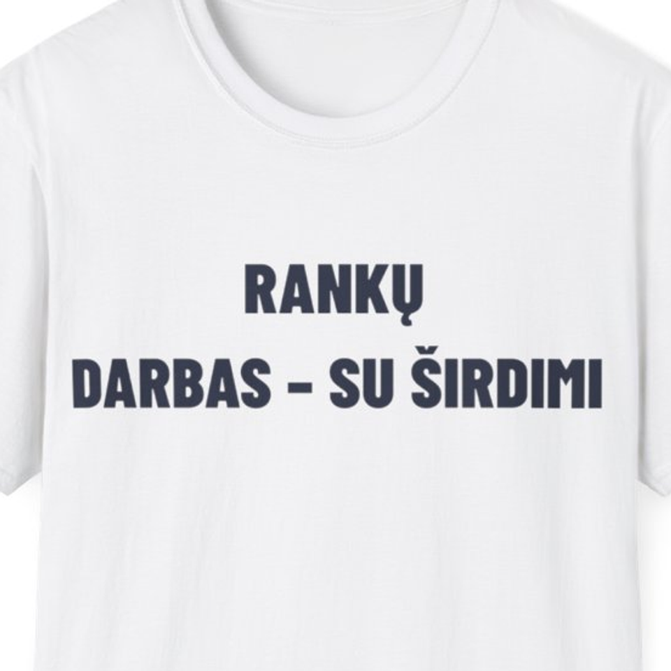 Rankų darbas – su širdimi · Marškinėliai