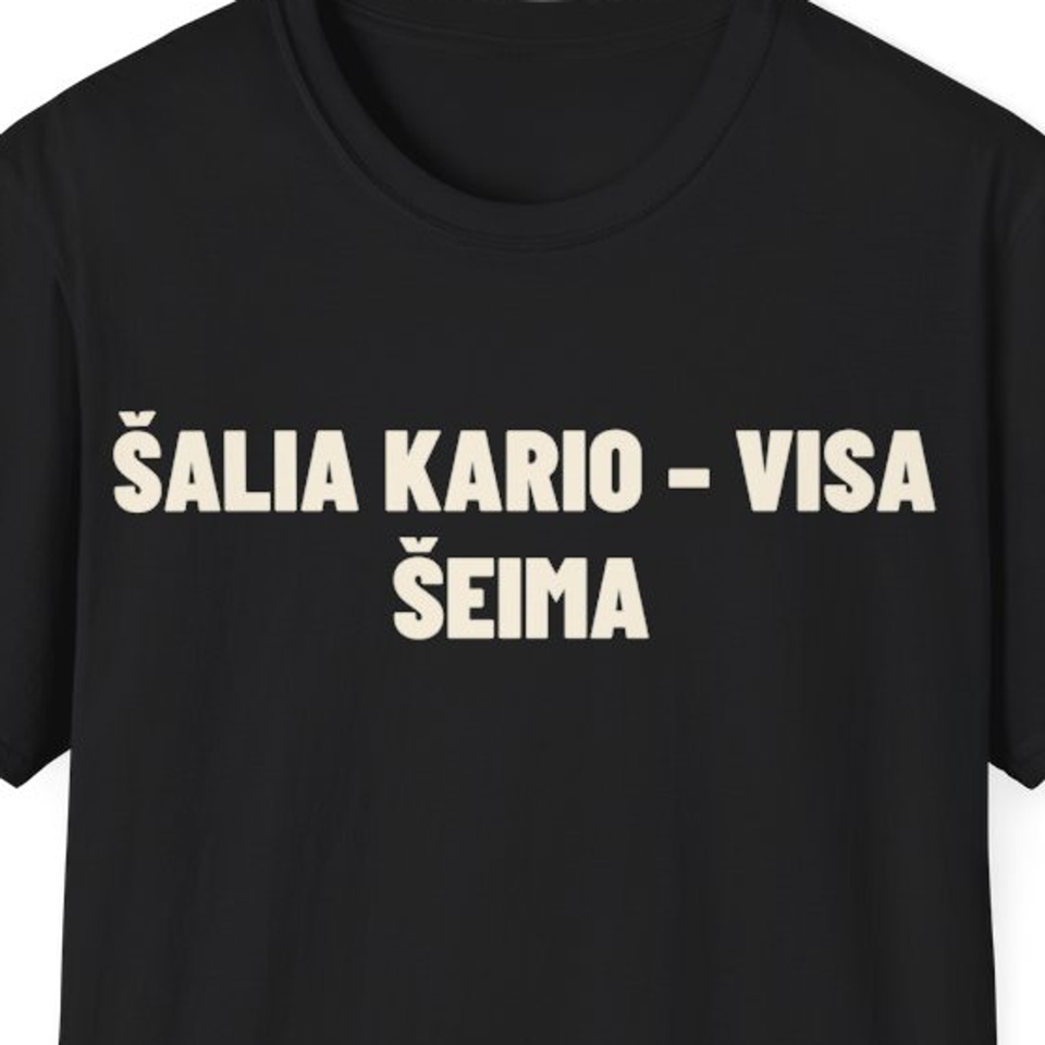 Šalia kario – visa šeima · Marškinėliai