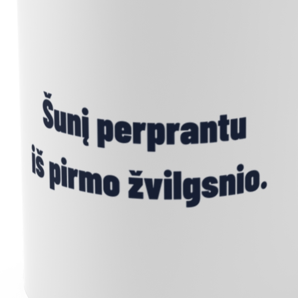 Šunį perprantu iš pirmo žvilgsnio. · Puodelis
