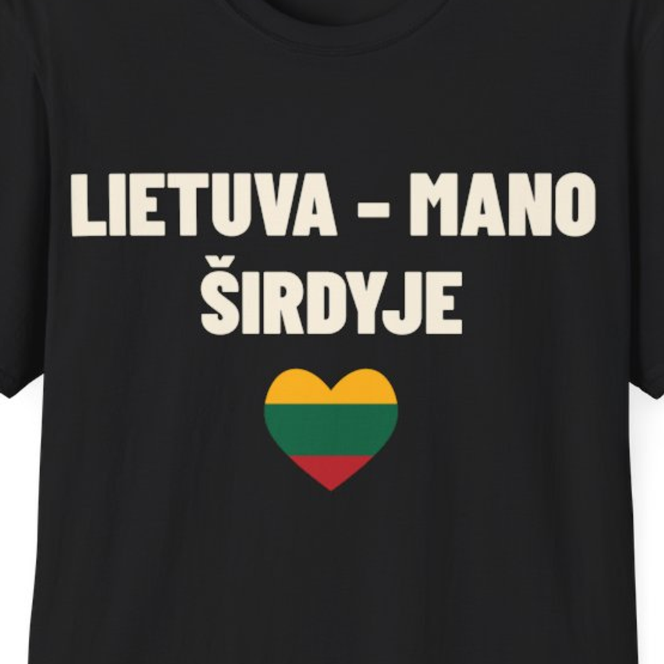 Lietuva – mano širdyje · Marškinėliai