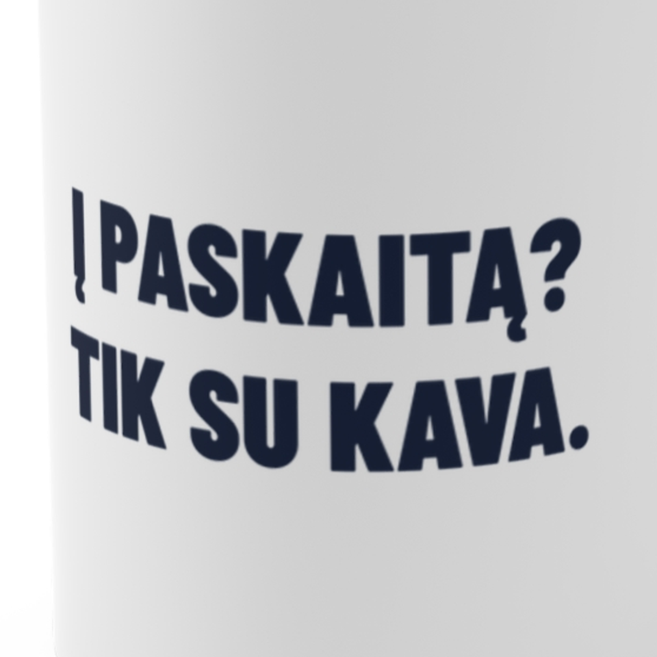 Į paskaitą? Tik su kava. · Puodelis
