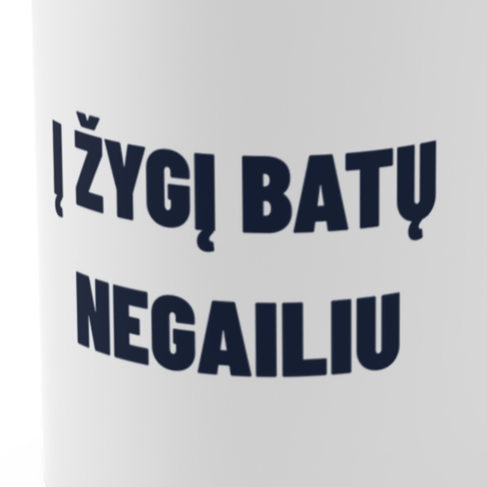 Į žygį batų negailiu · Puodelis