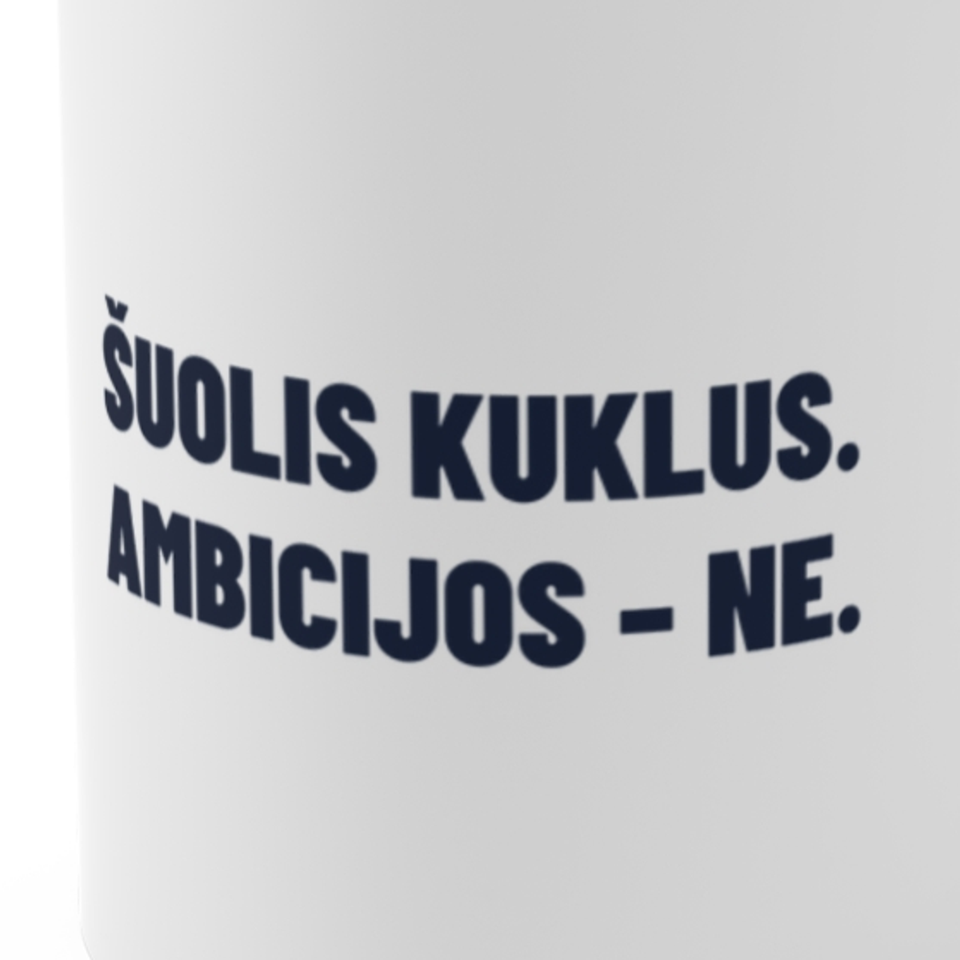 Šuolis kuklus. Ambicijos – ne. · Puodelis