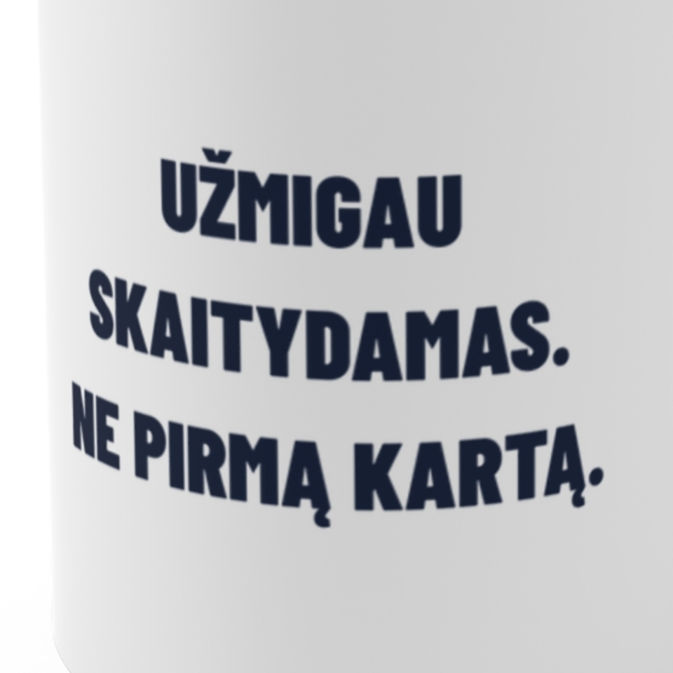 Užmigau skaitydamas. Ne pirmą kartą. · Puodelis