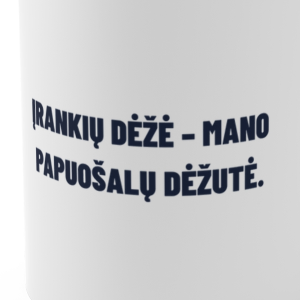 Įrankių dėžė – mano papuošalų dėžutė. · Puodelis
