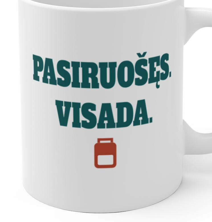 Pasiruošęs. Visada. — Puodelis, spaudos pusė