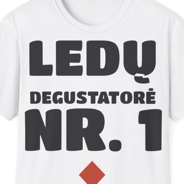 Ledų degustatorė nr. 1 — Marškinėliai, spaudos pusė